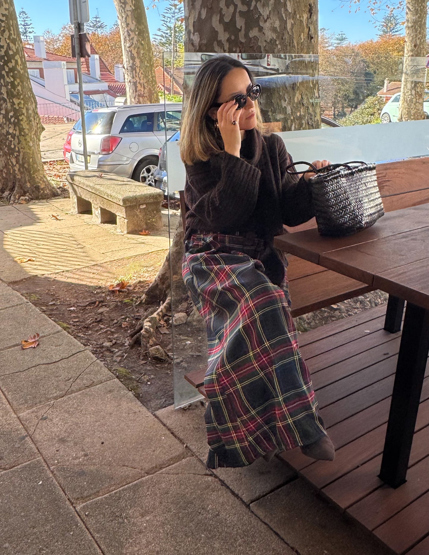 Tartan trousers with belt - PRÉ-VENDA (envios 04/12)