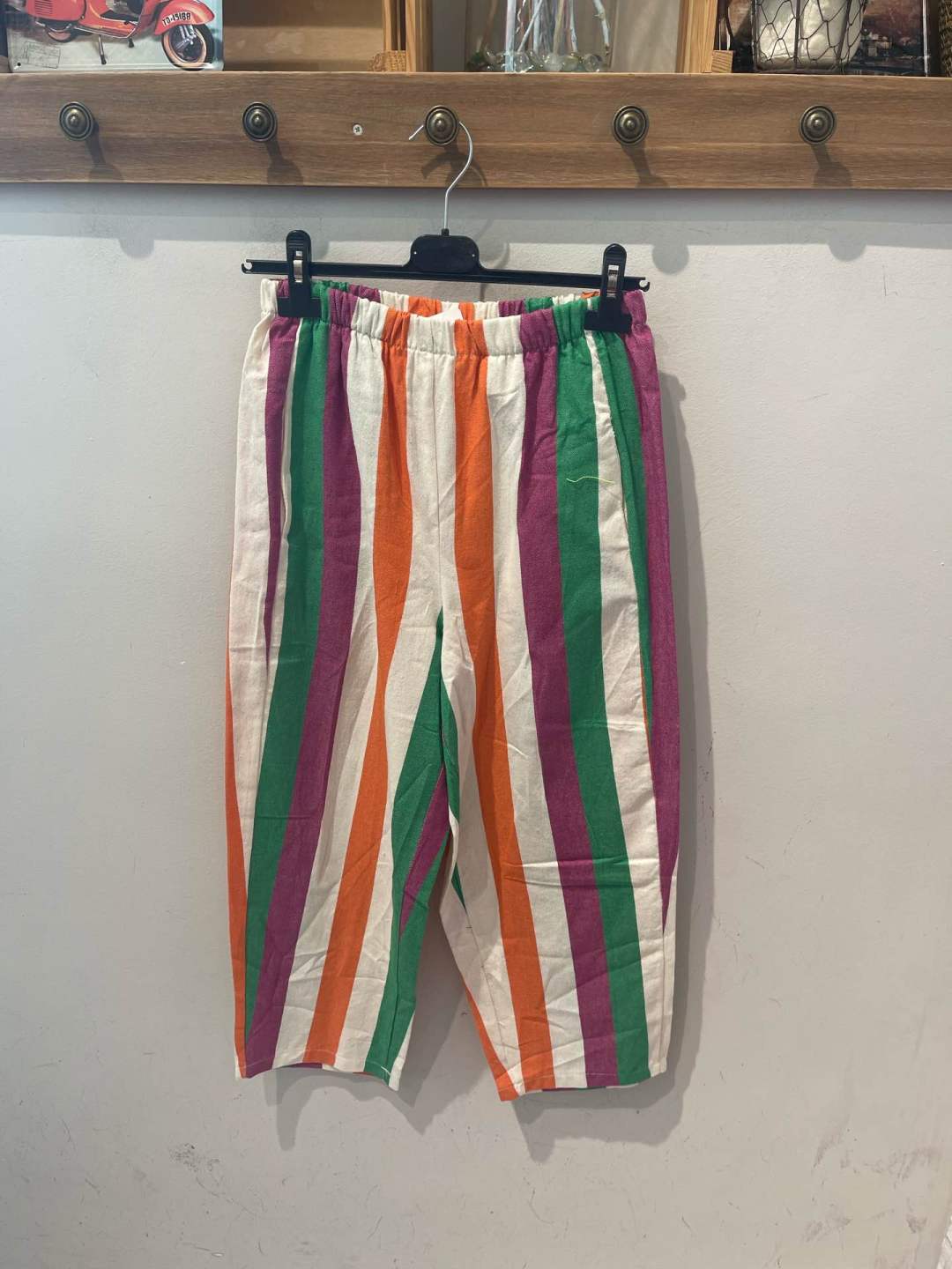 Baggy striped trousers