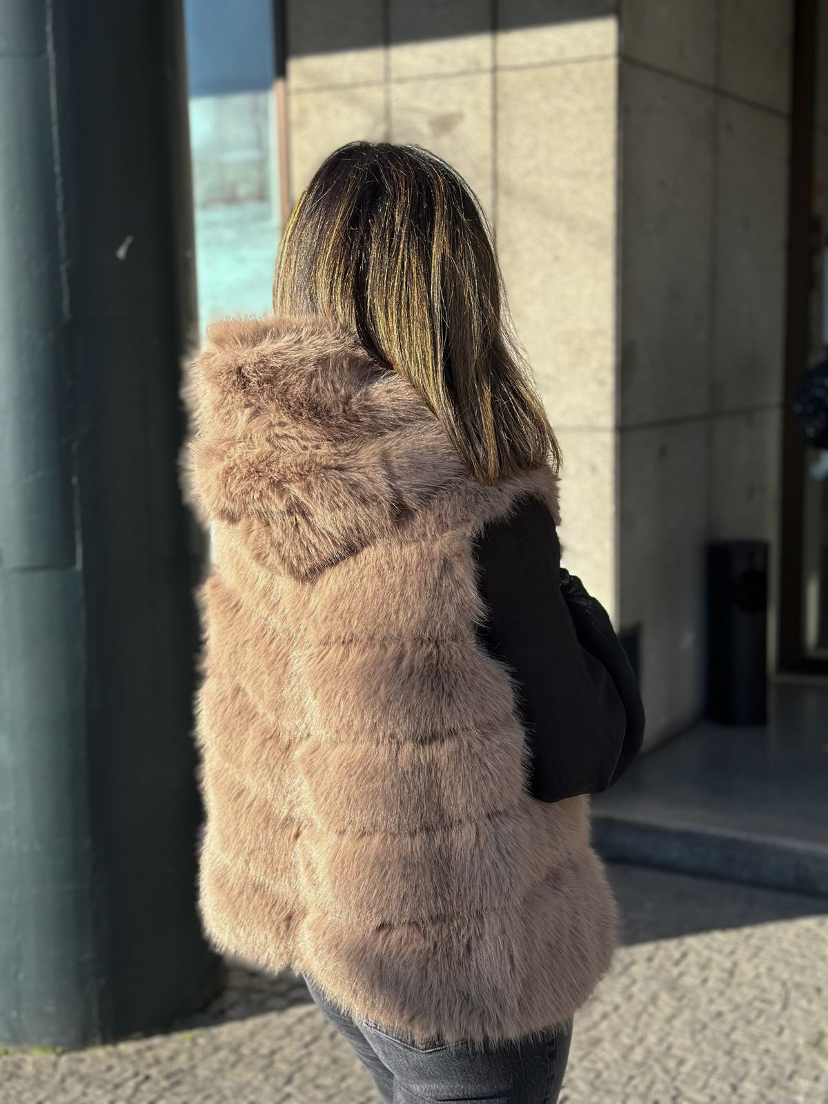 Faux fur vest JOY