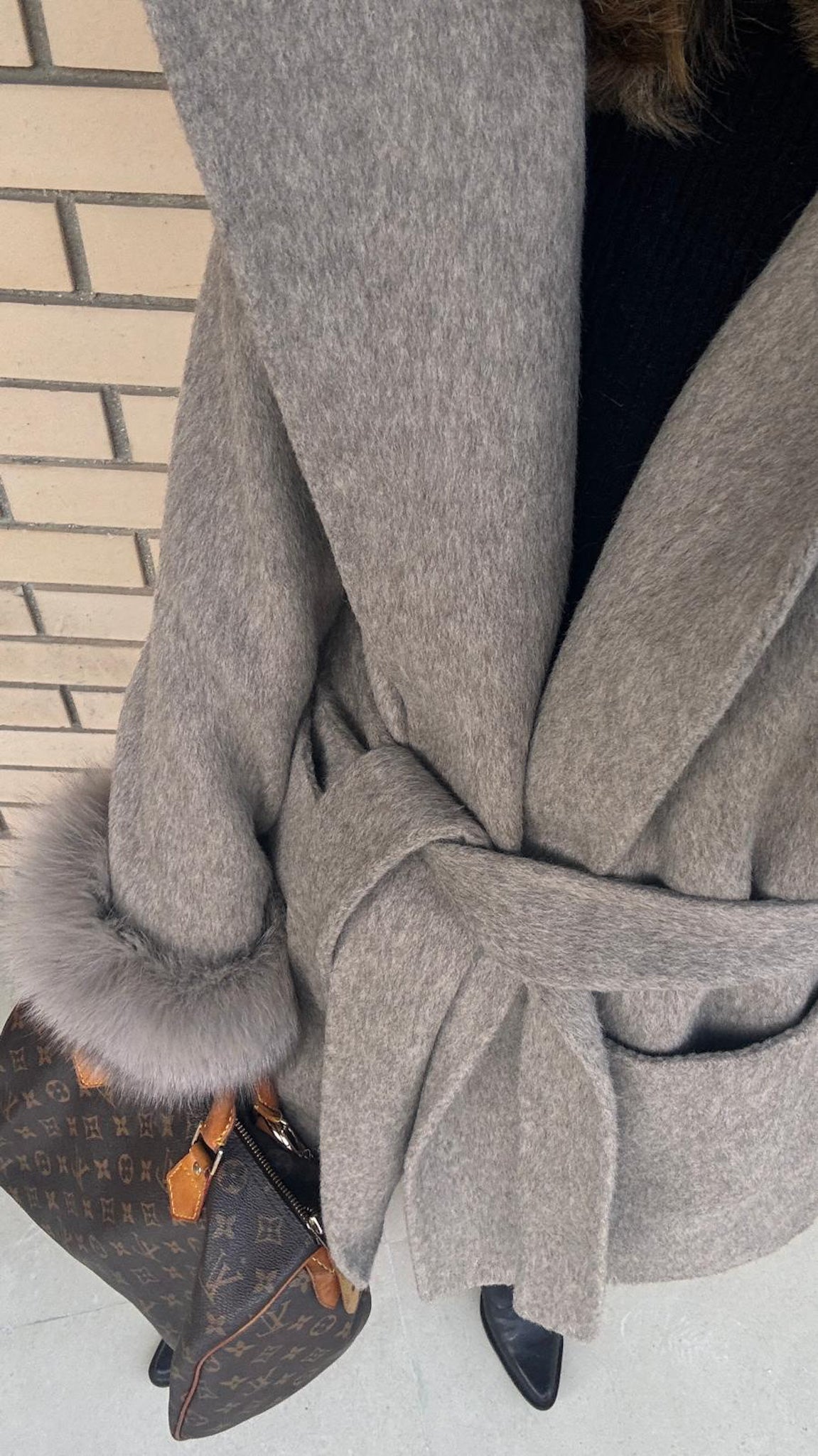 Fur and wool jacket - por encomenda (envios 1 semana) JOY