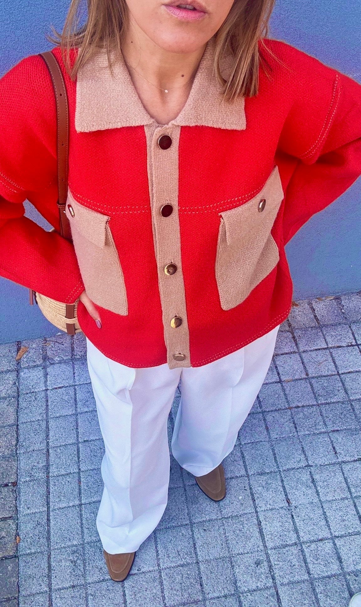 Casaco ORANGE & CAMEL JOY