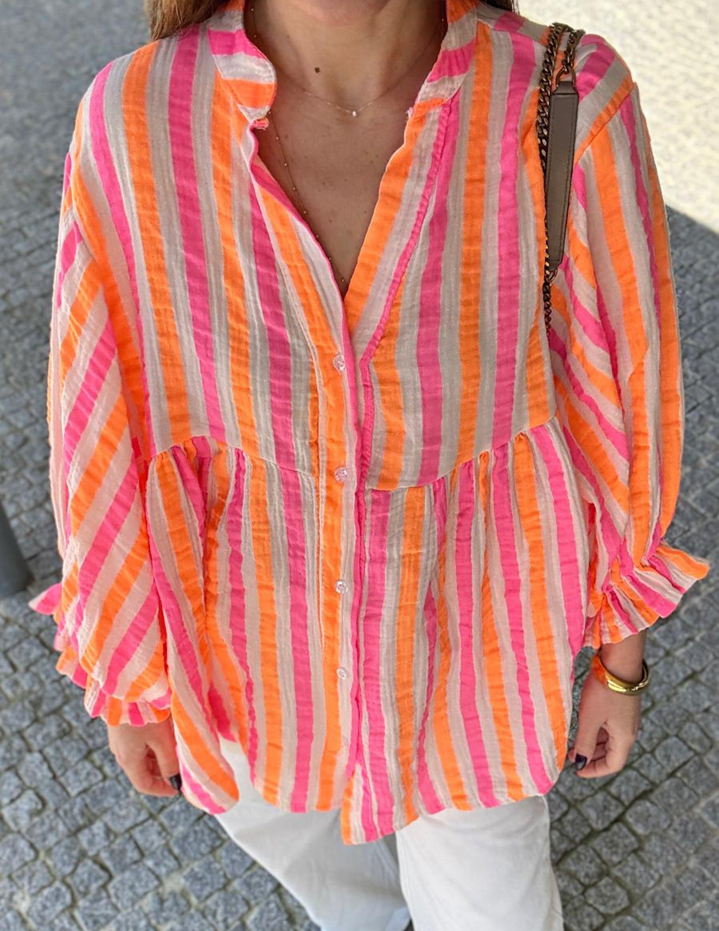 Striped neon shirt