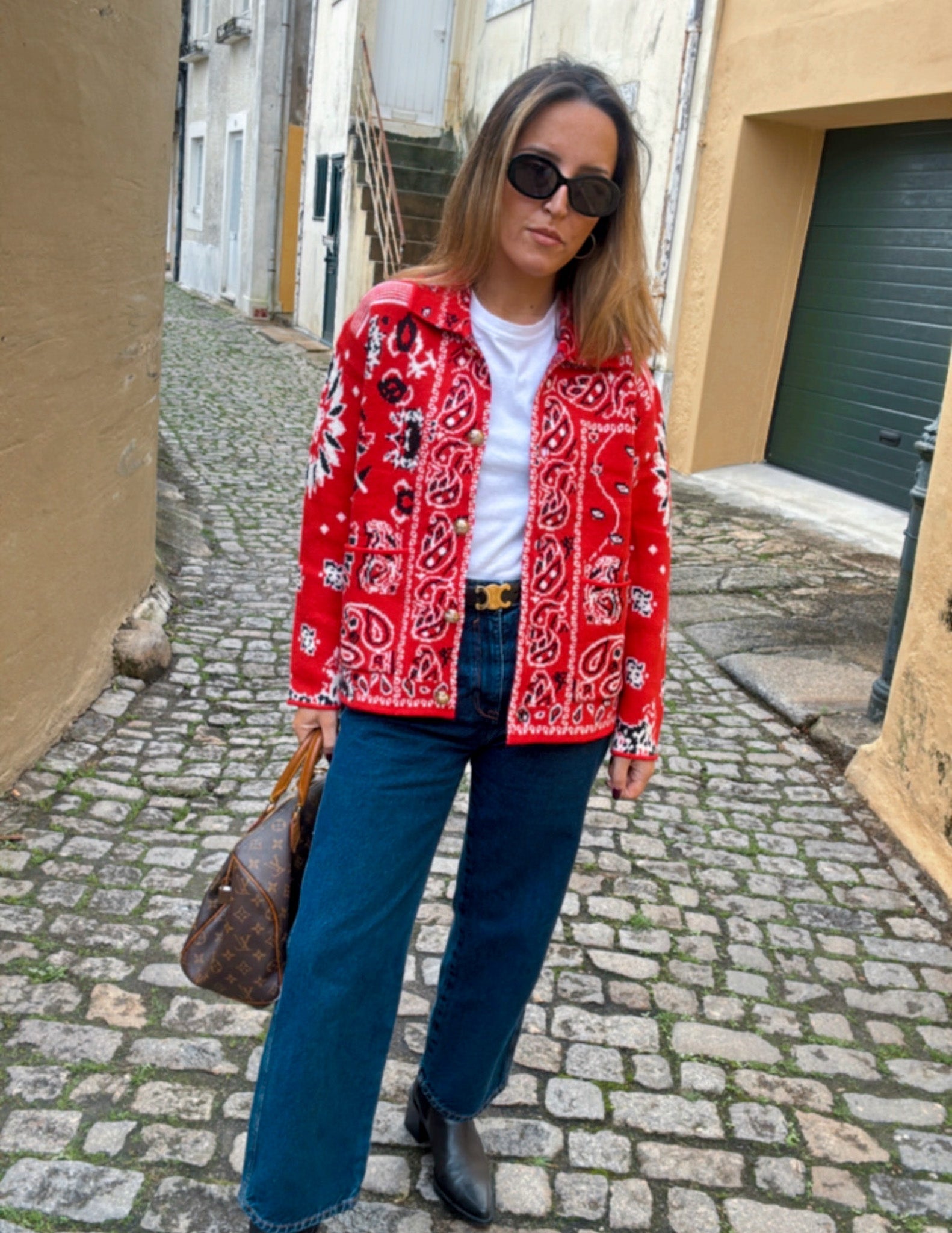 Cashmere jacket with bandana pattern - LAST UNITS JOY