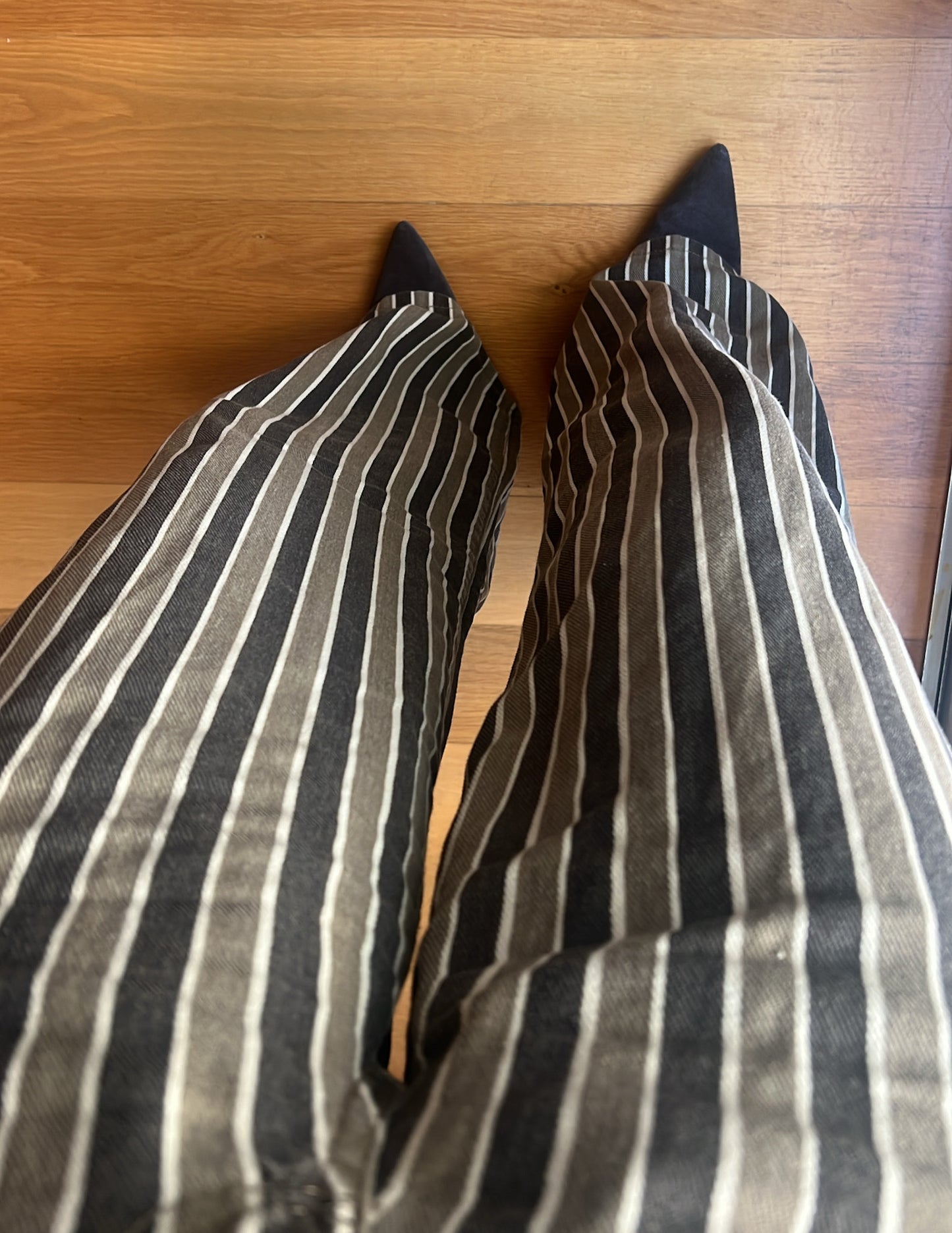 Wide Leg striped trousers