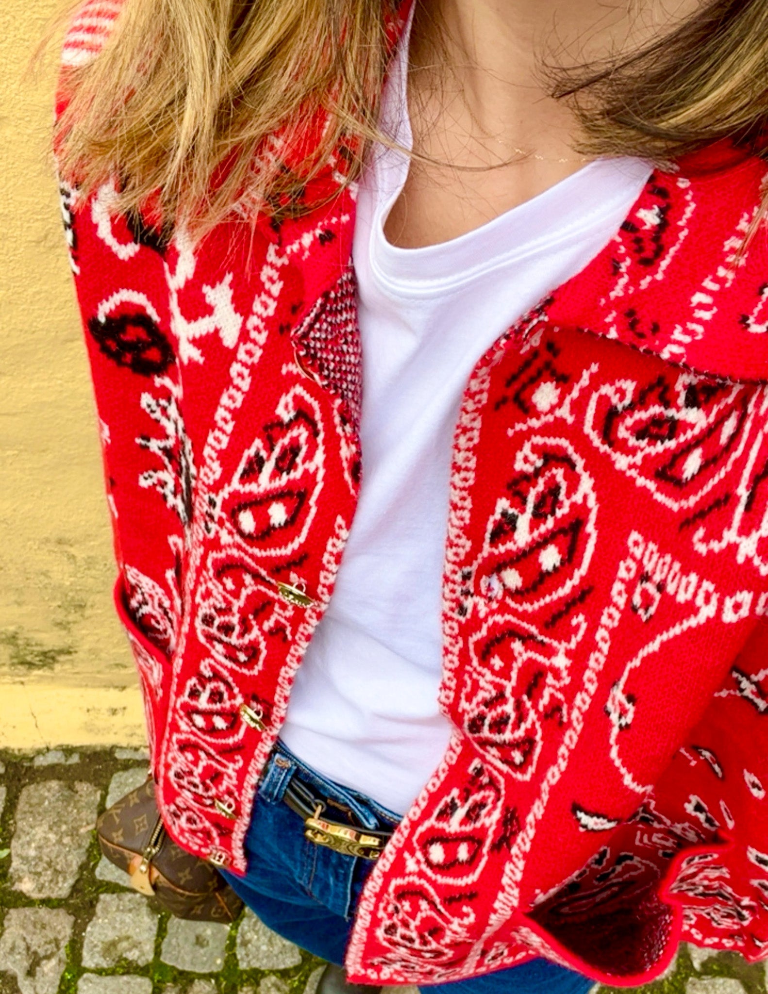 Cashmere jacket with bandana pattern - LAST UNITS JOY