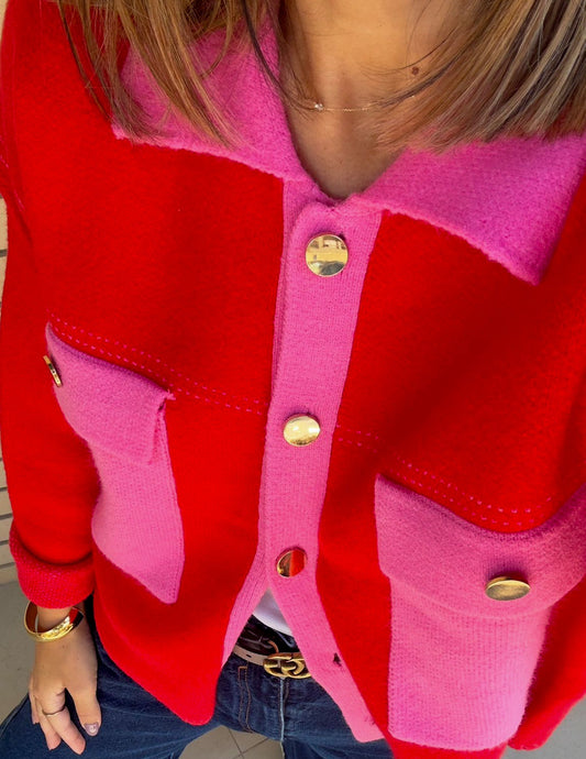 Casaco RED & PINK JOY