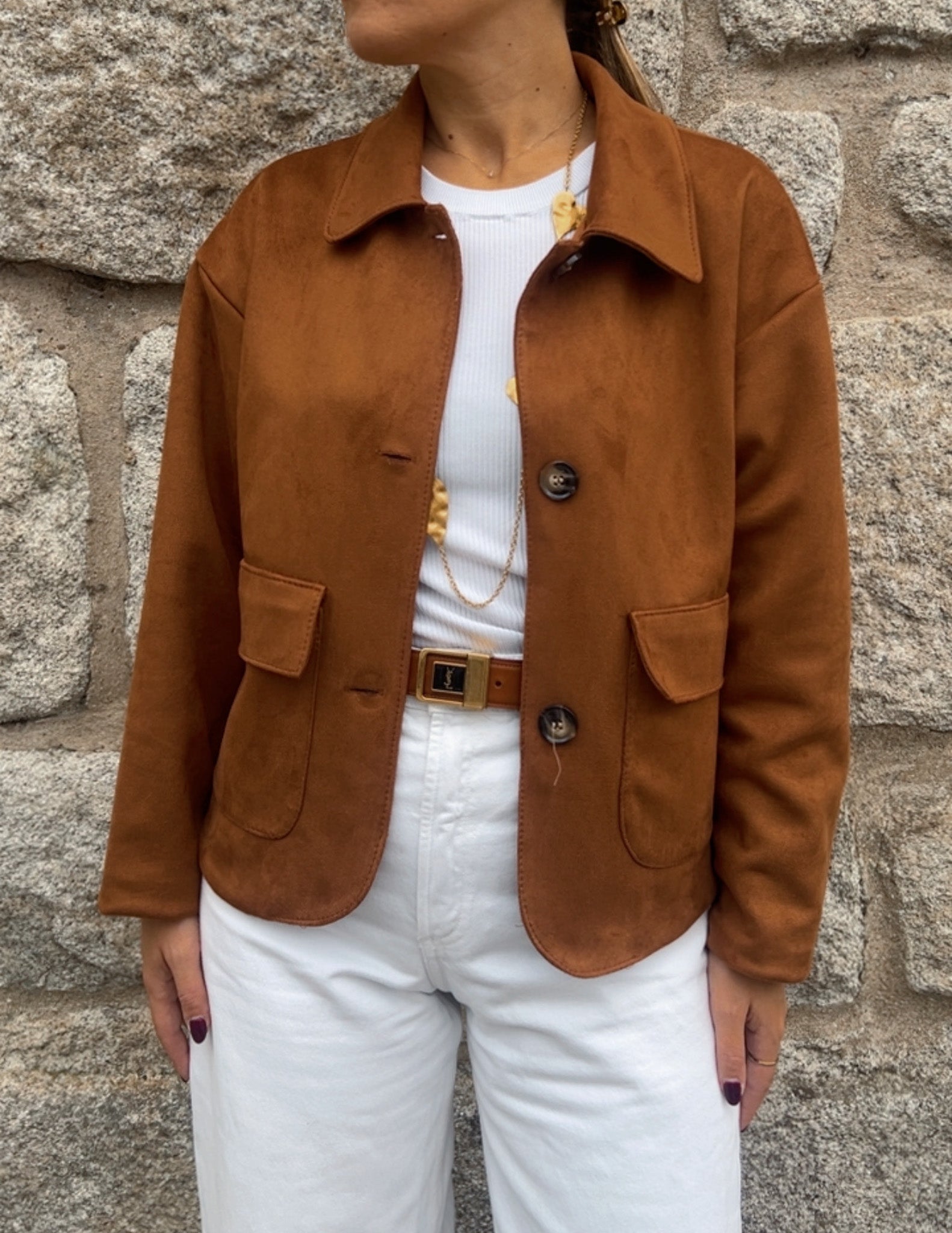Helena suede effect jacket JOY