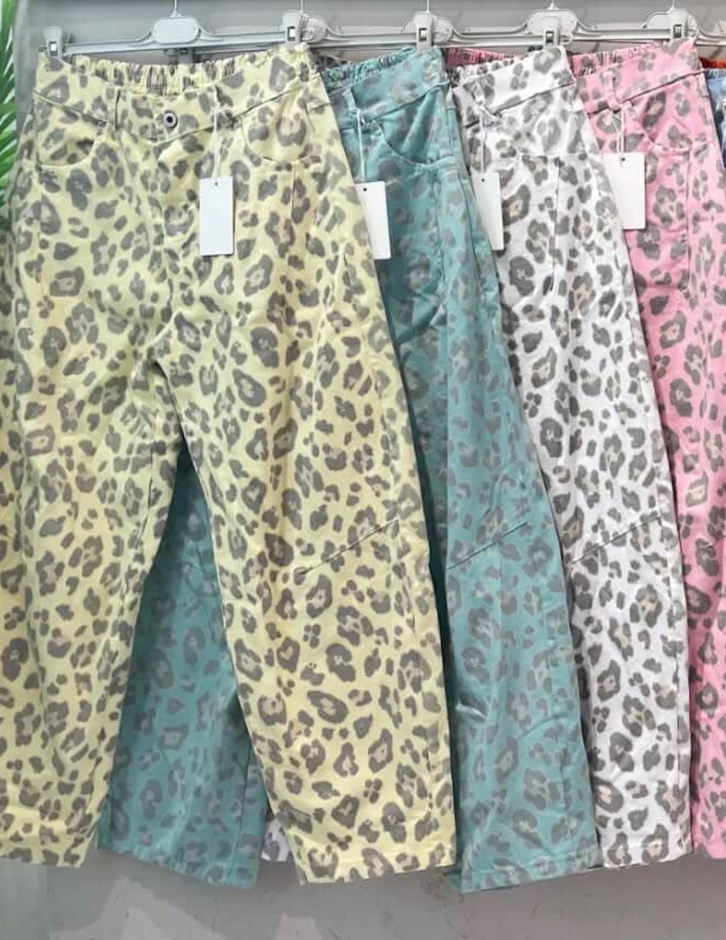 Animal print trousers