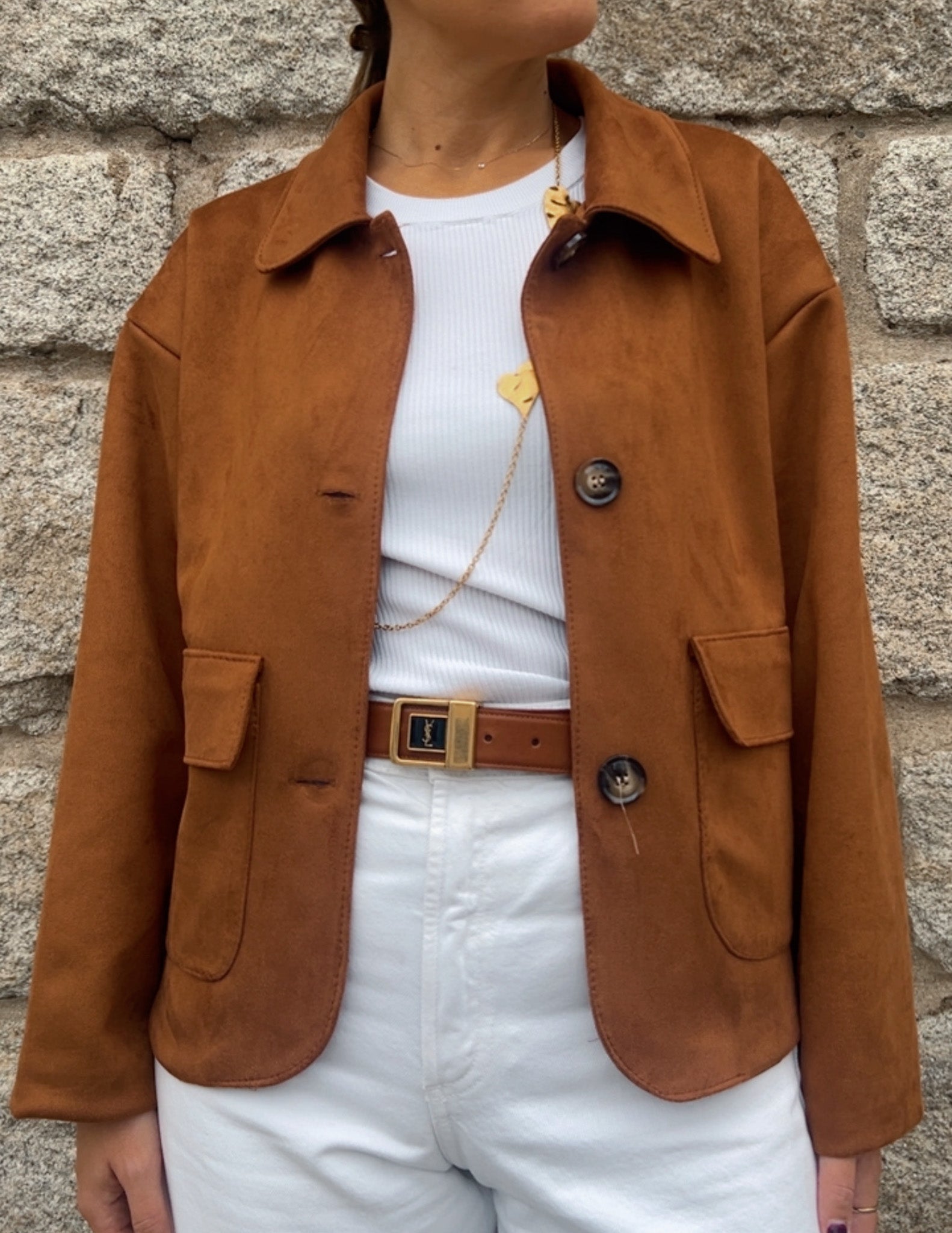 Helena suede effect jacket JOY