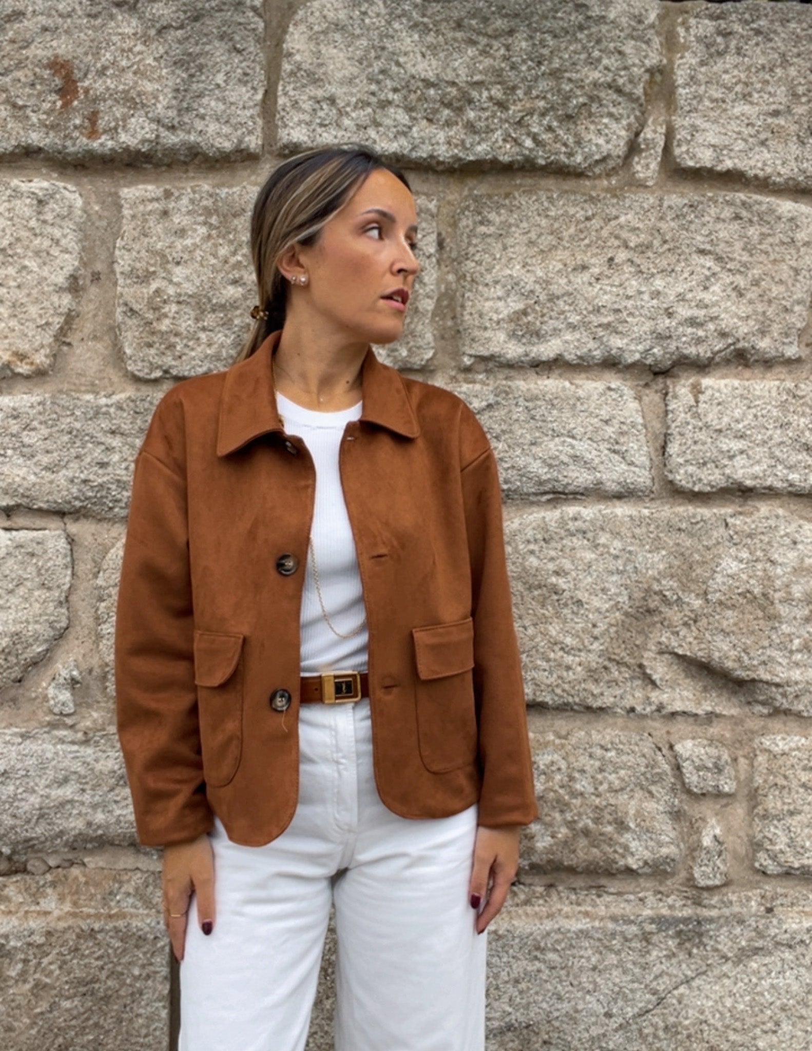 Helena suede effect jacket JOY