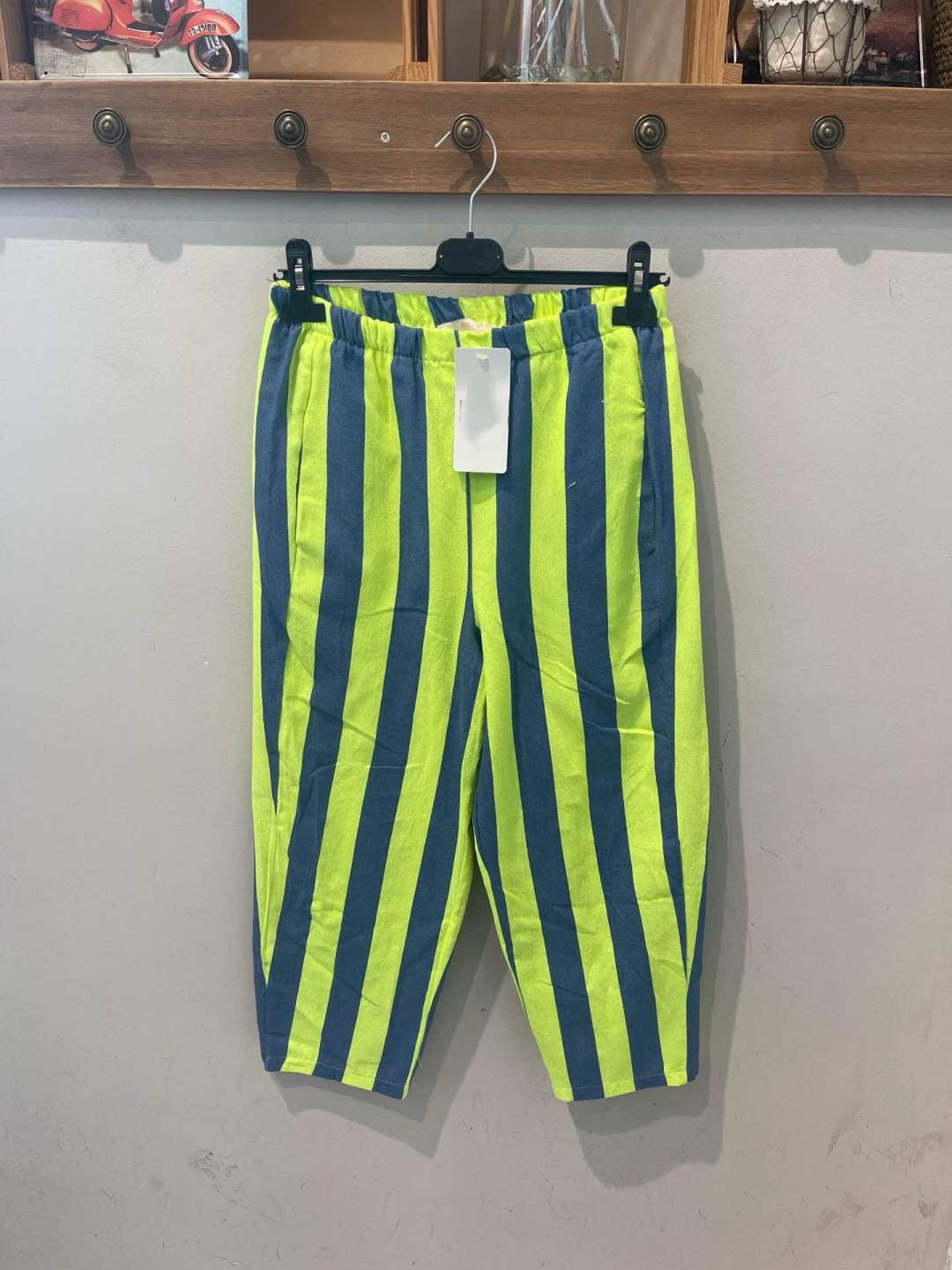 Baggy striped trousers