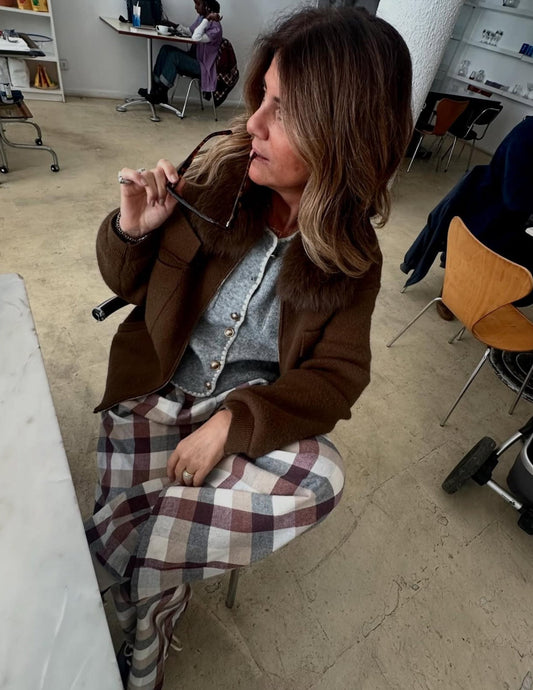 Flannel tartan trousers JOY