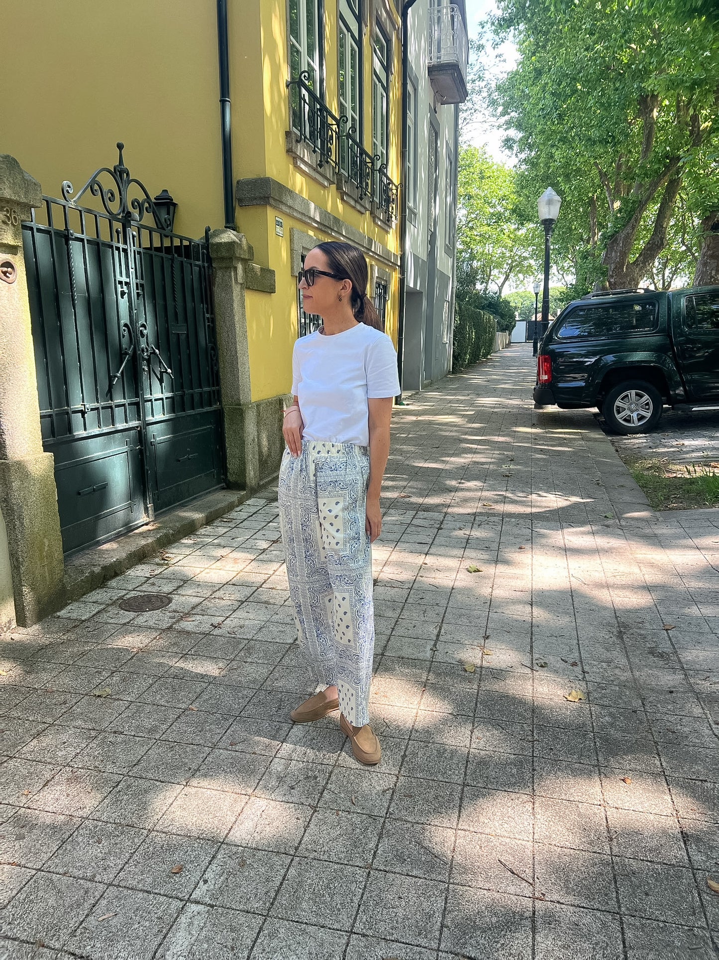 Bandana baggy trousers
