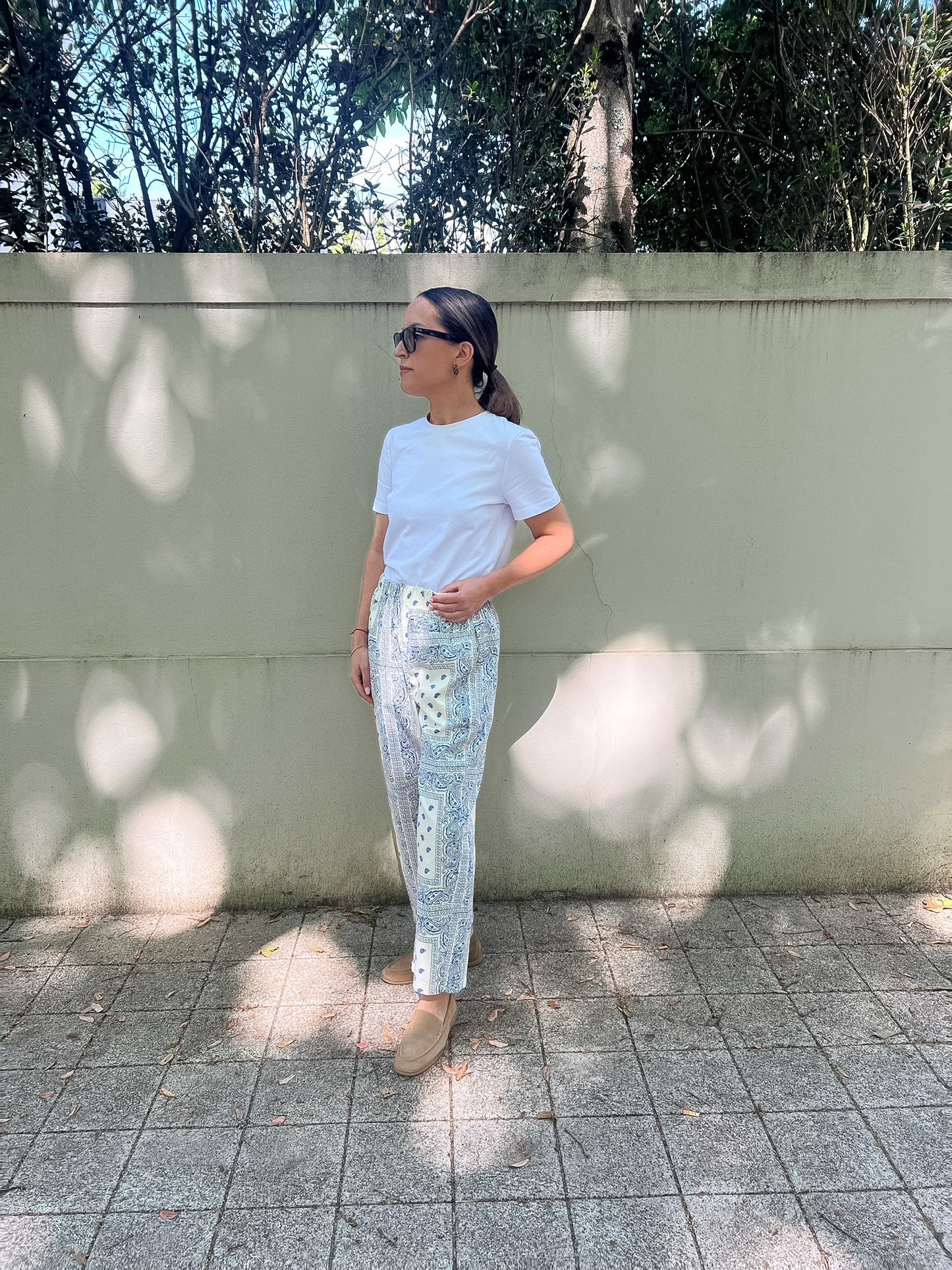 Bandana baggy trousers