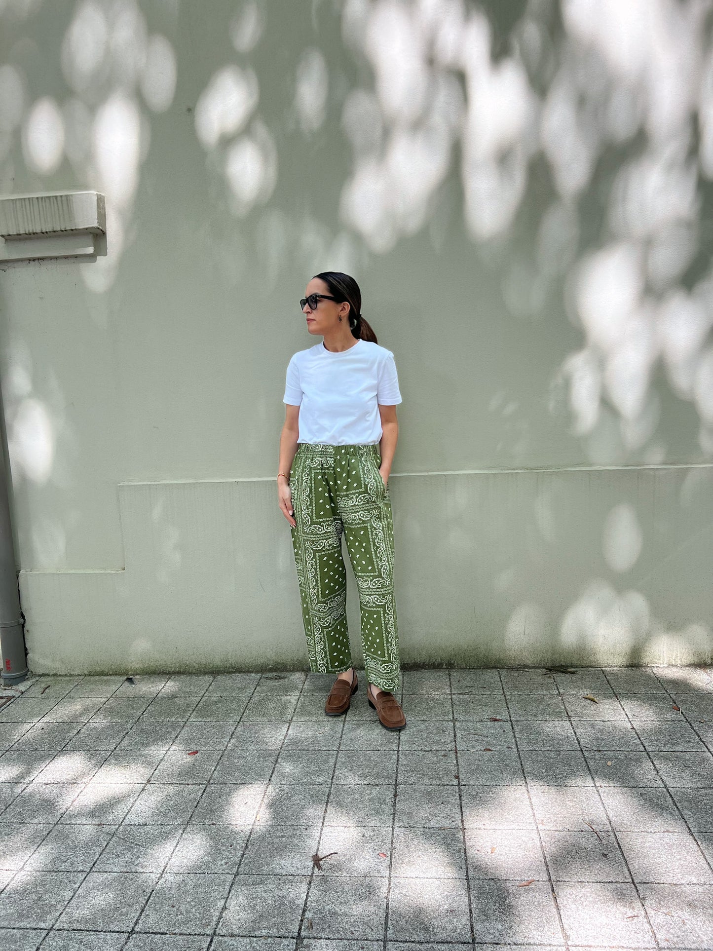 Bandana baggy trousers