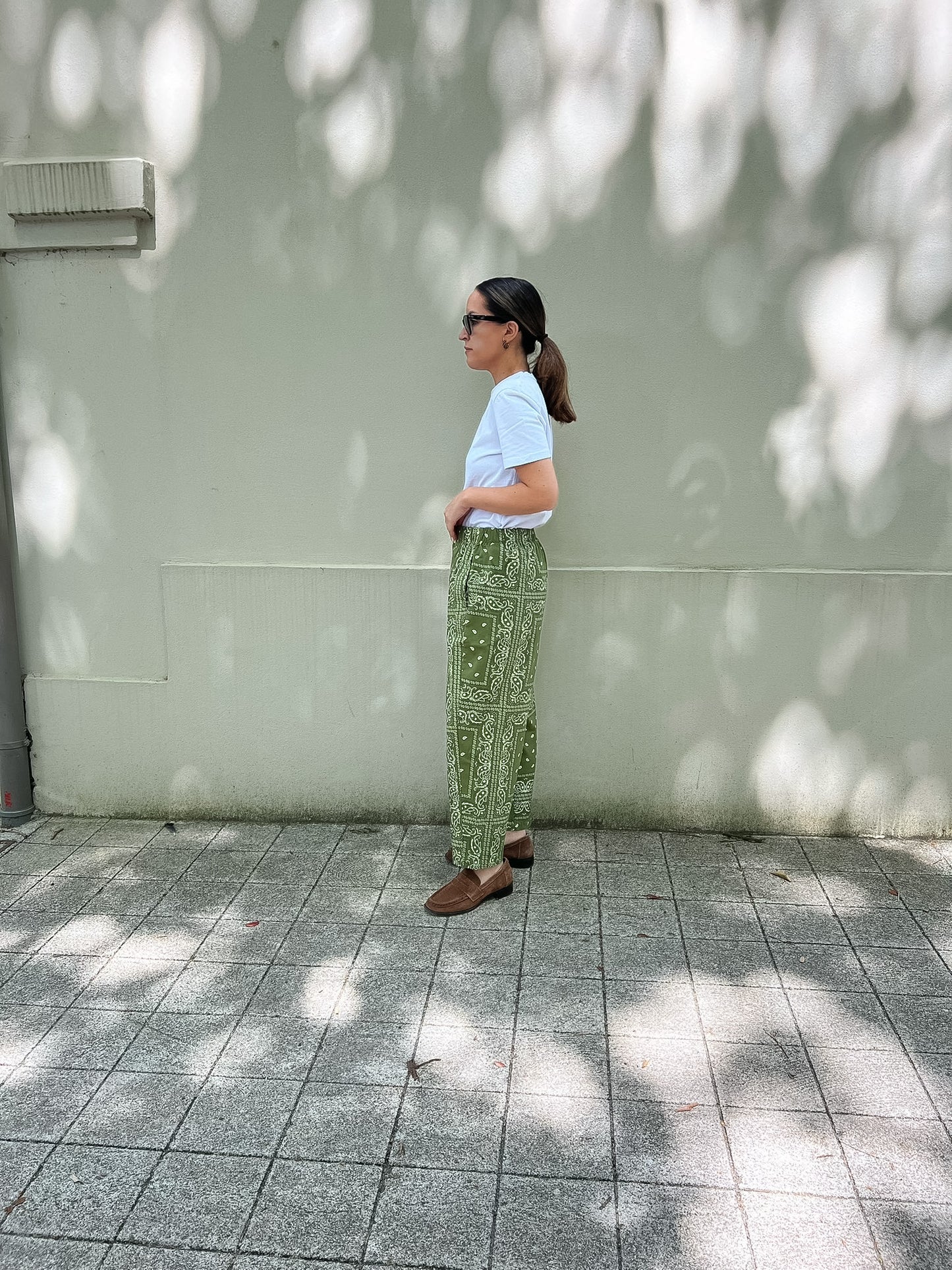 Bandana baggy trousers