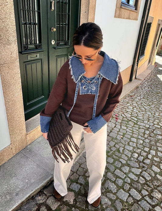 Camisola com ganga