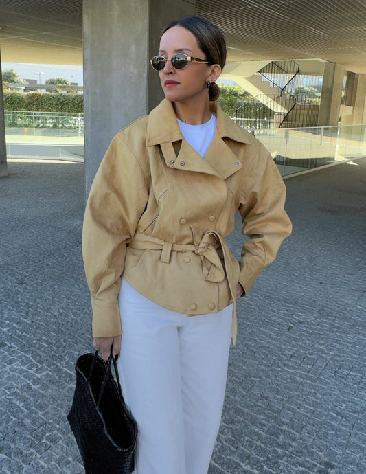 Faux suede jacket