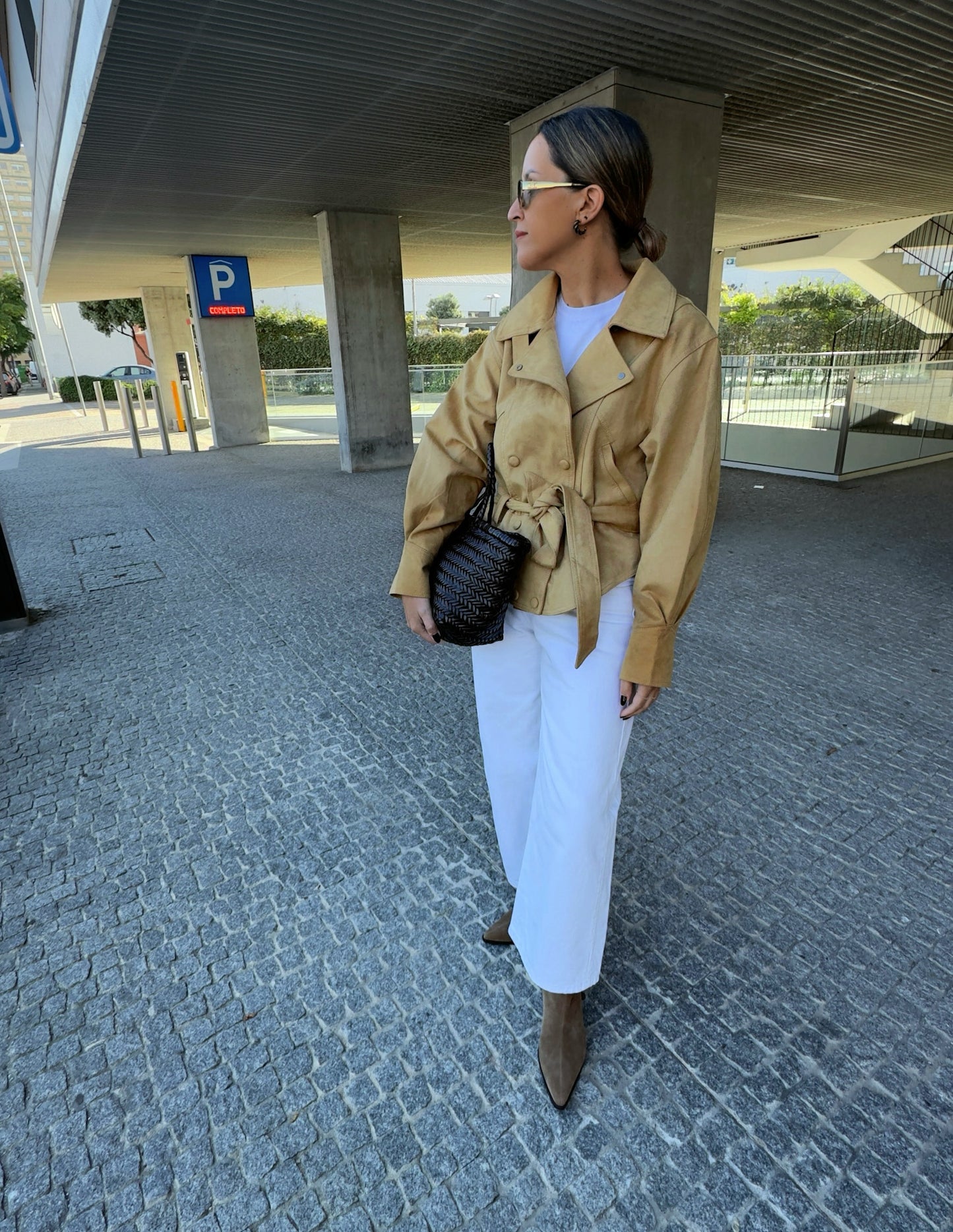 Faux suede jacket