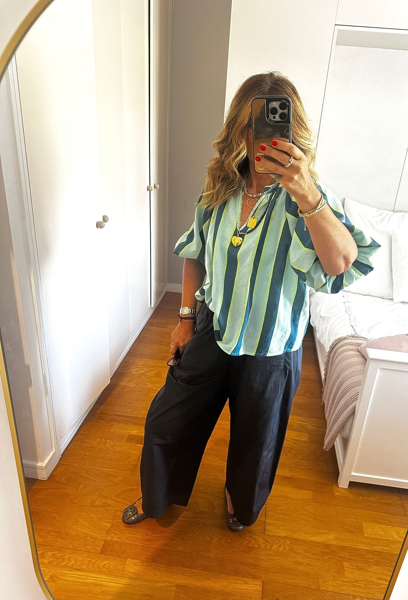 Blusa manga abalonada