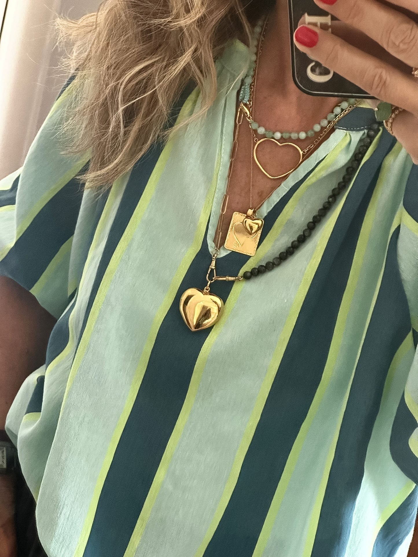 Blusa manga abalonada