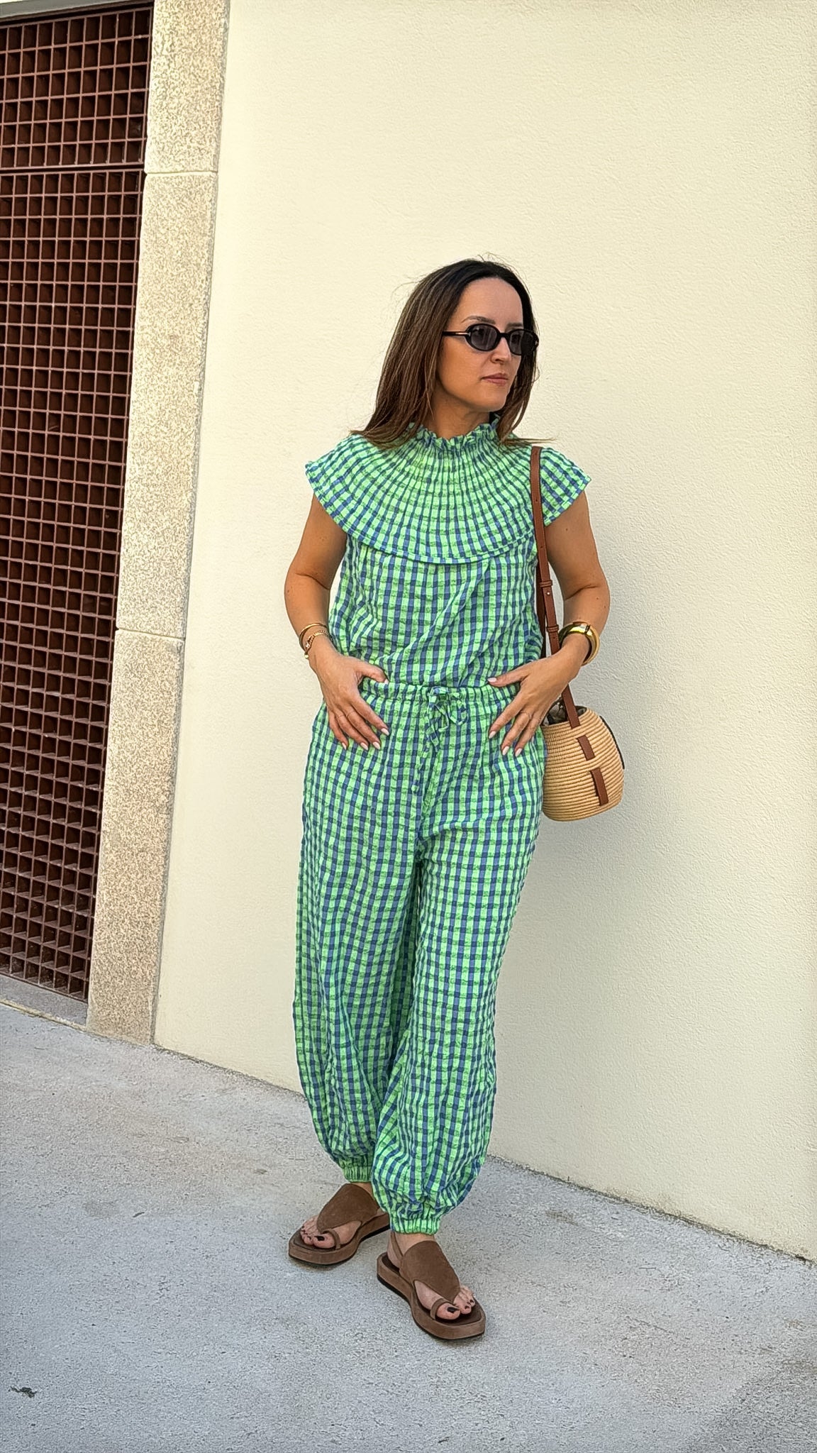 Conjunto cores em vichy