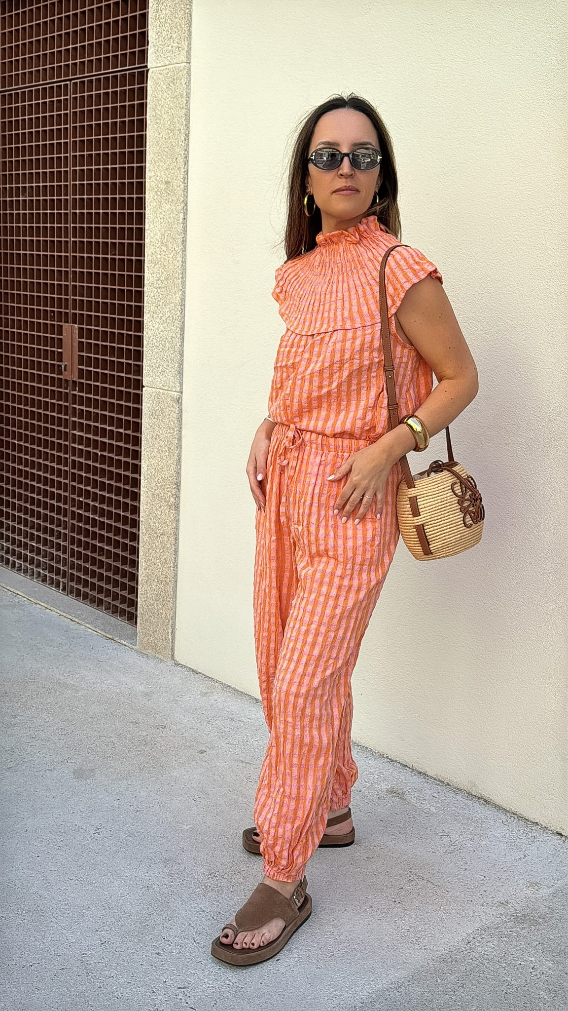 Conjunto cores em vichy