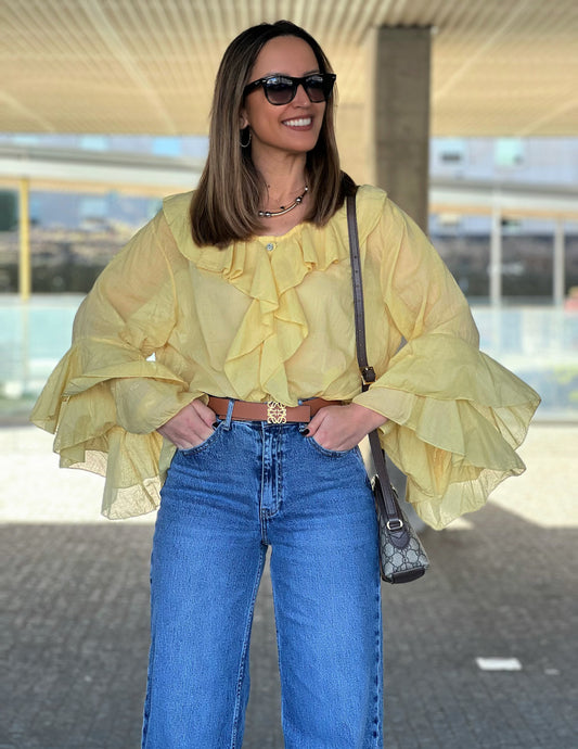 Pilar yellow blouse