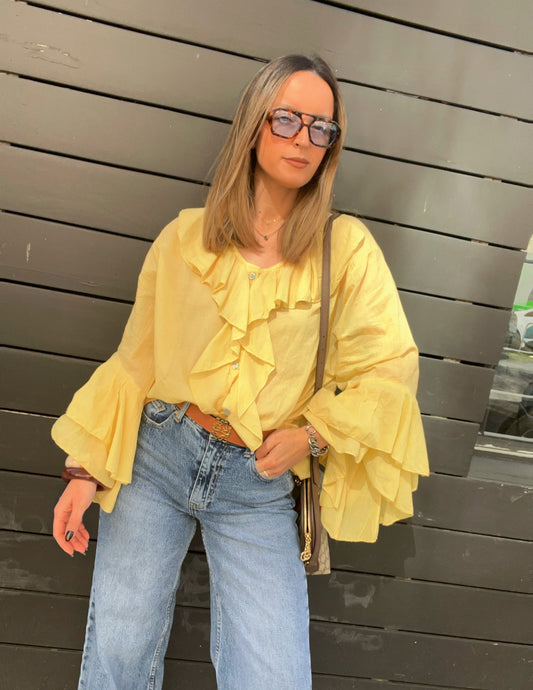 Pilar yellow blouse