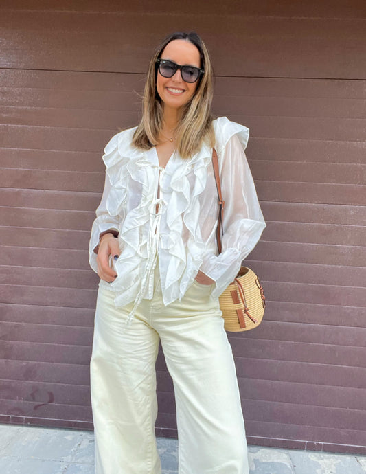Maria blouse in white