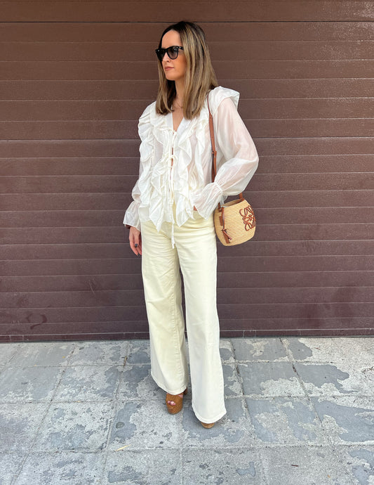 Maria blouse in white
