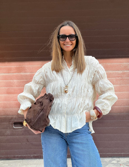 Luna blouse in ecru