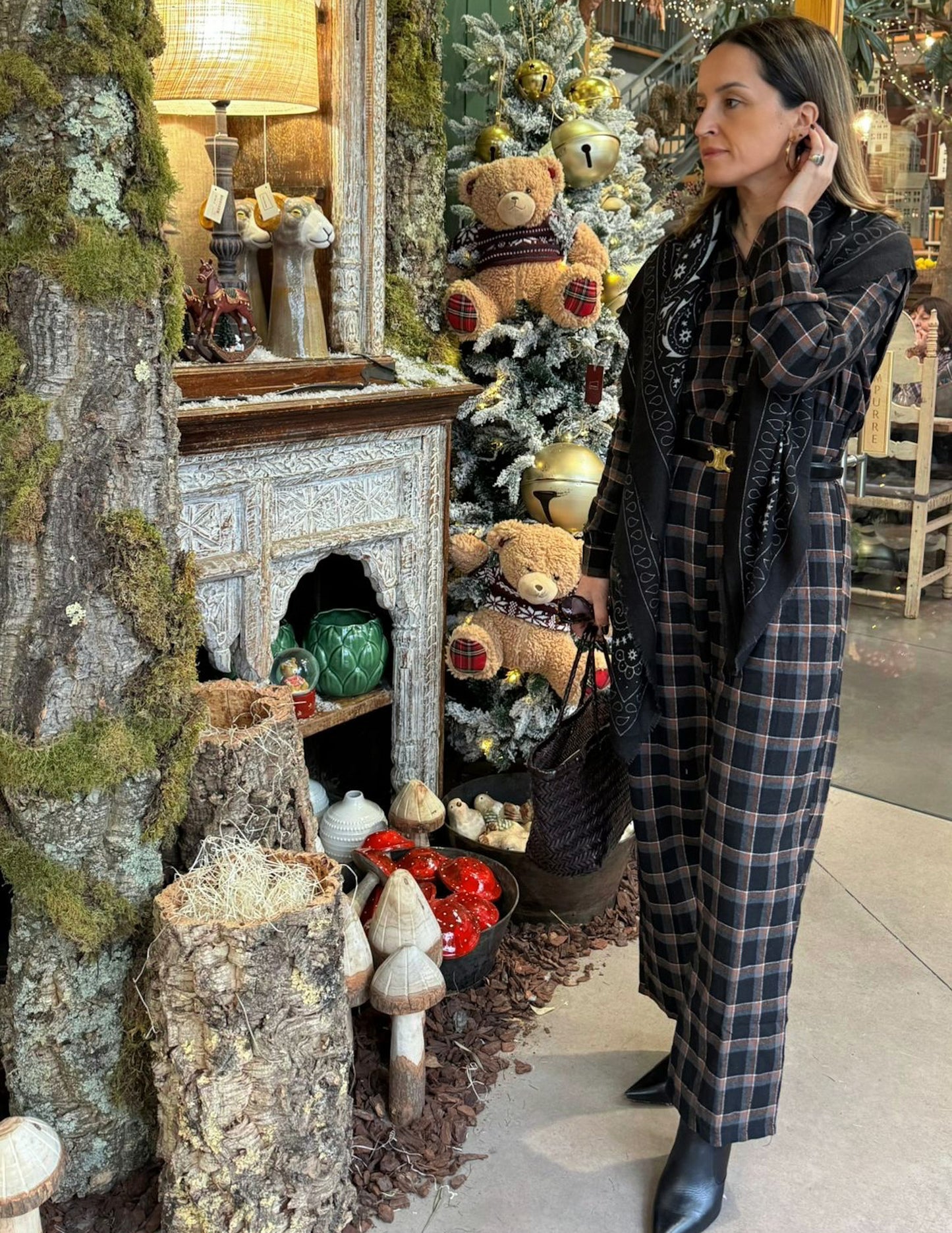 Plaid jumpsuit