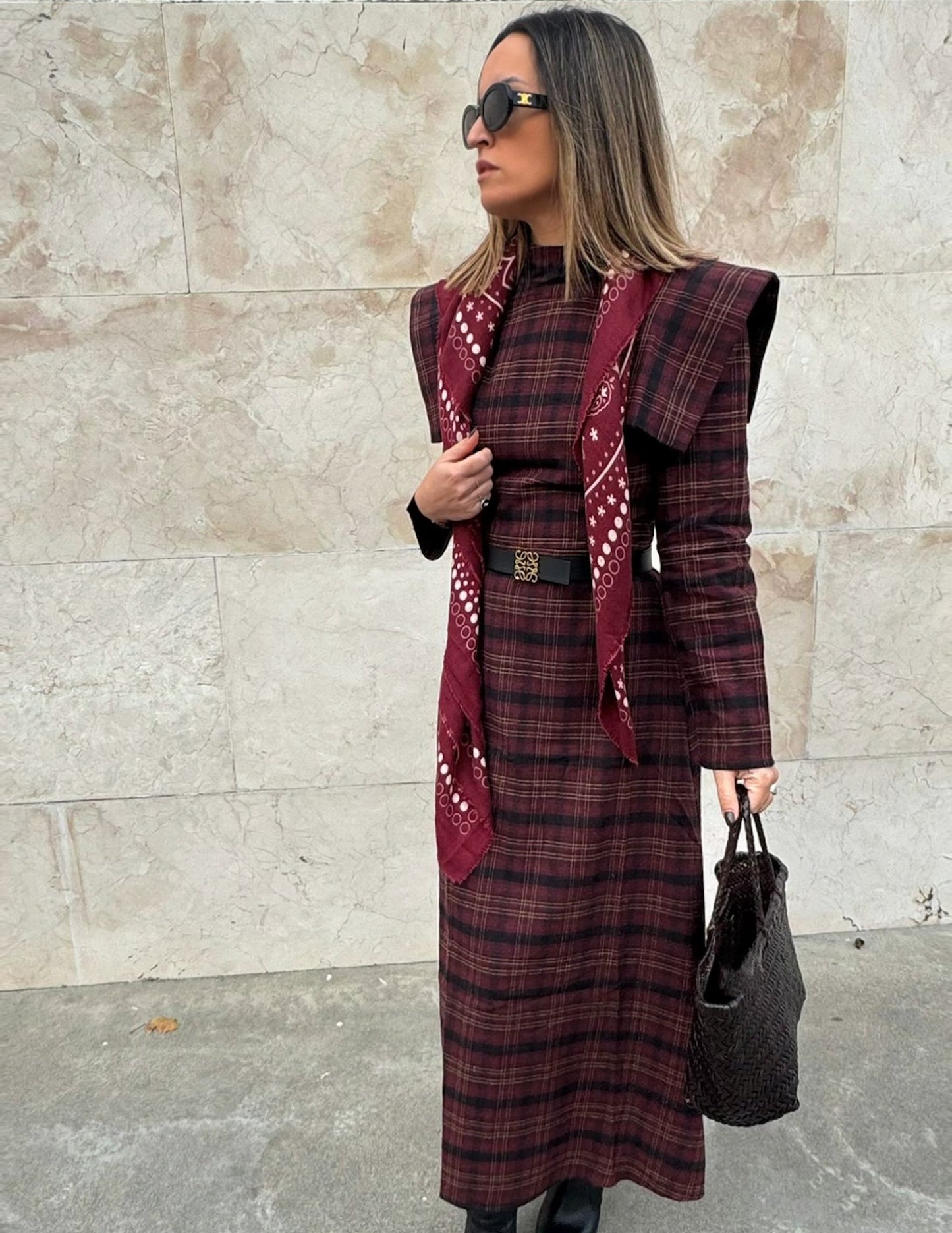 Tartan flannel dress