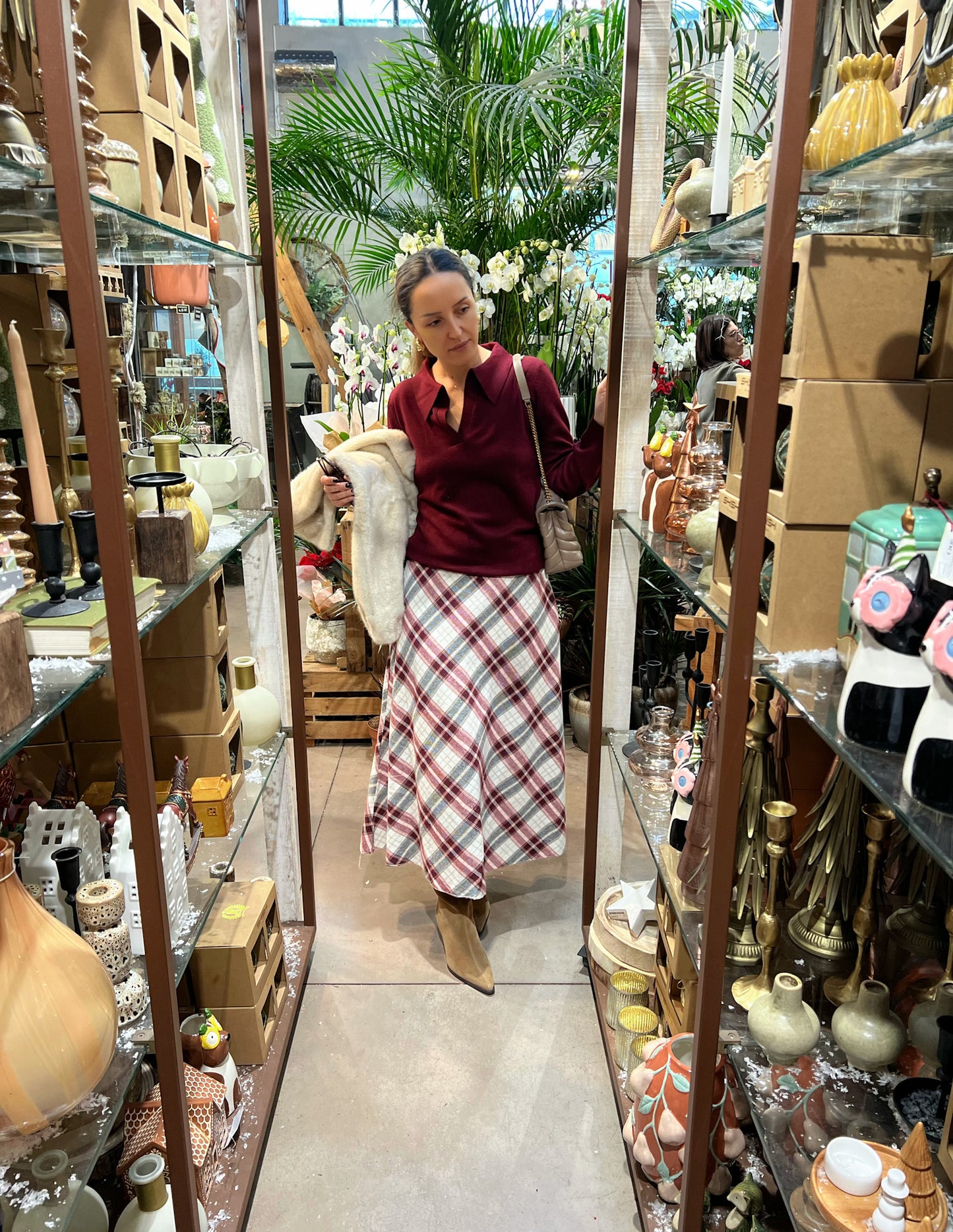 Tartan flannel skirt