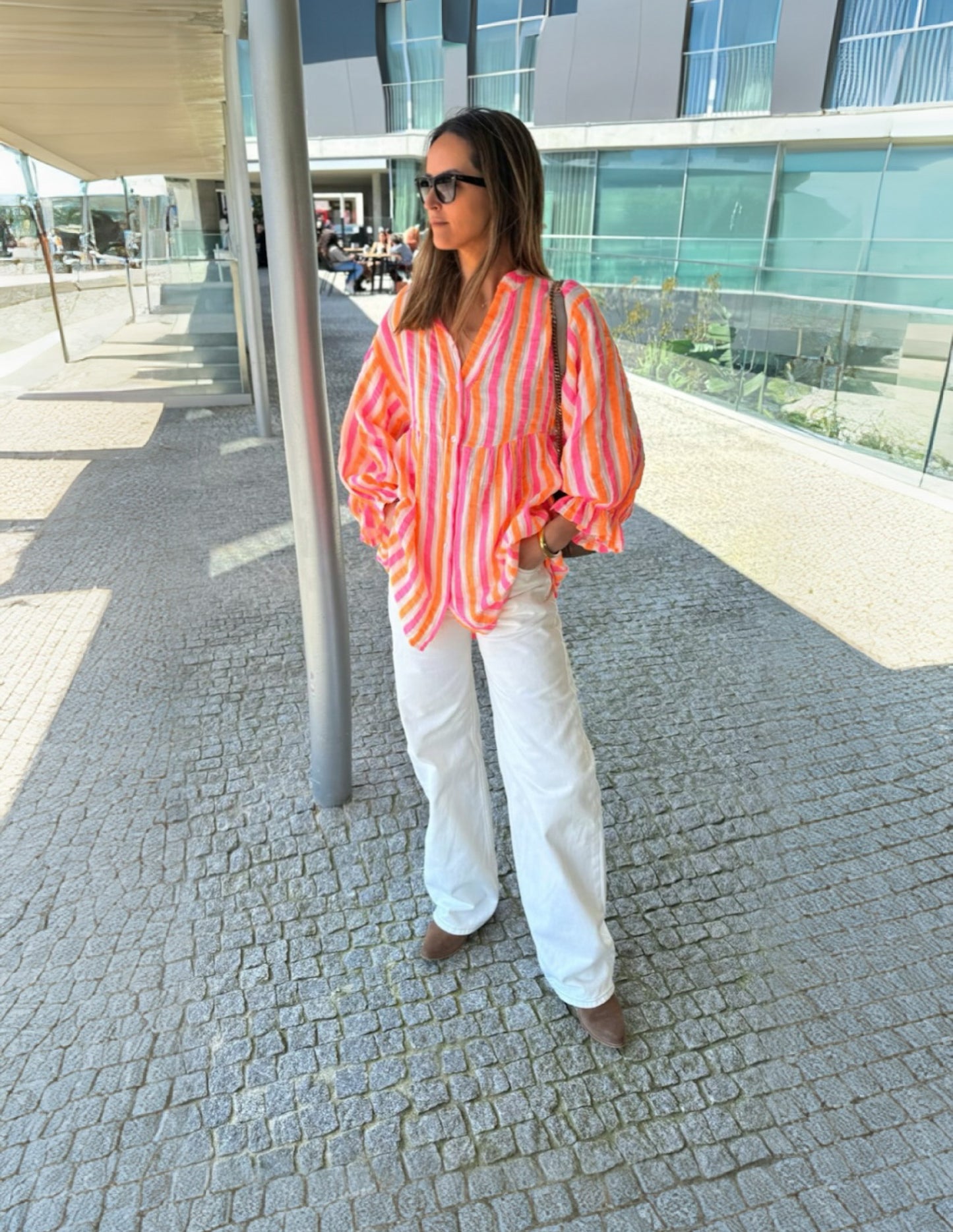 Striped neon shirt