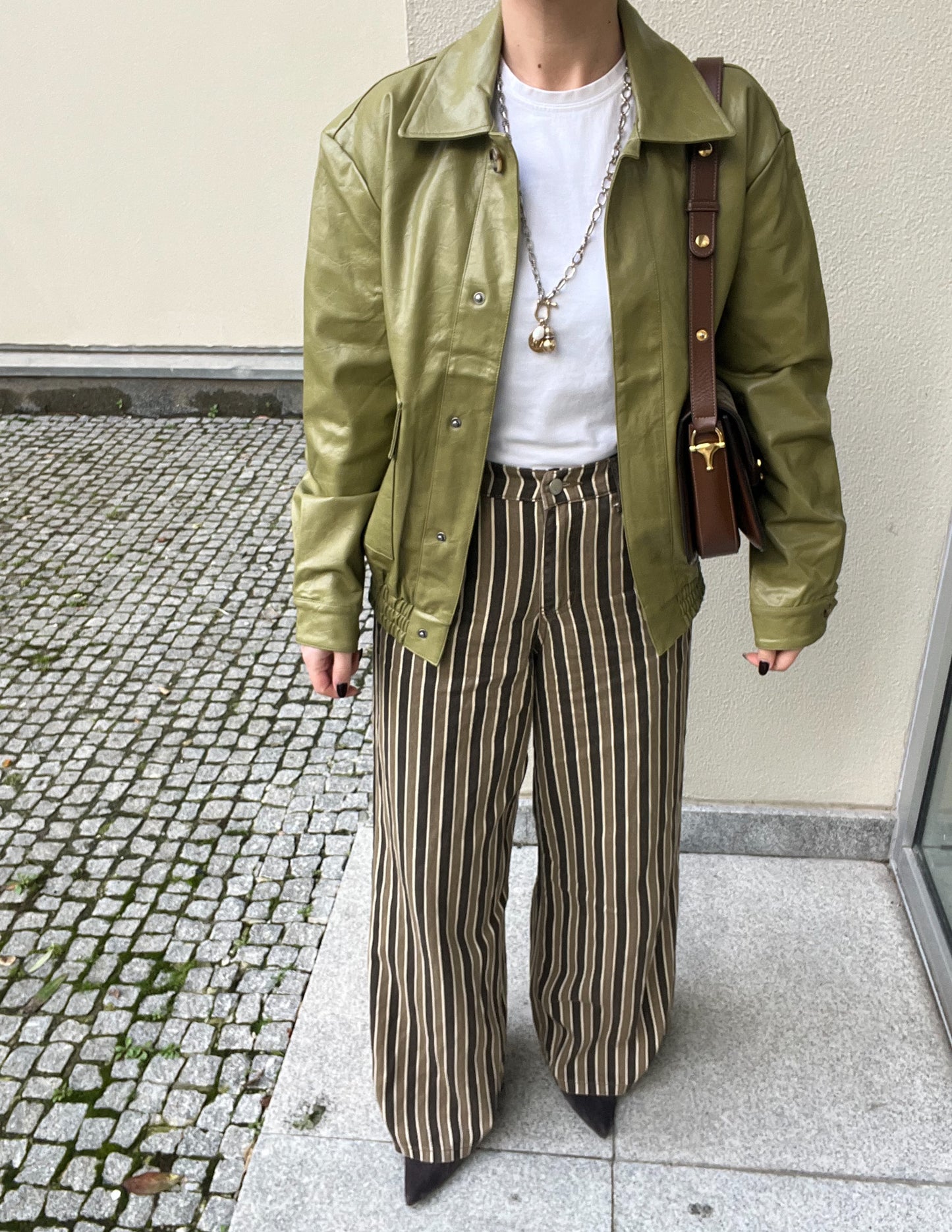 Wide Leg striped trousers