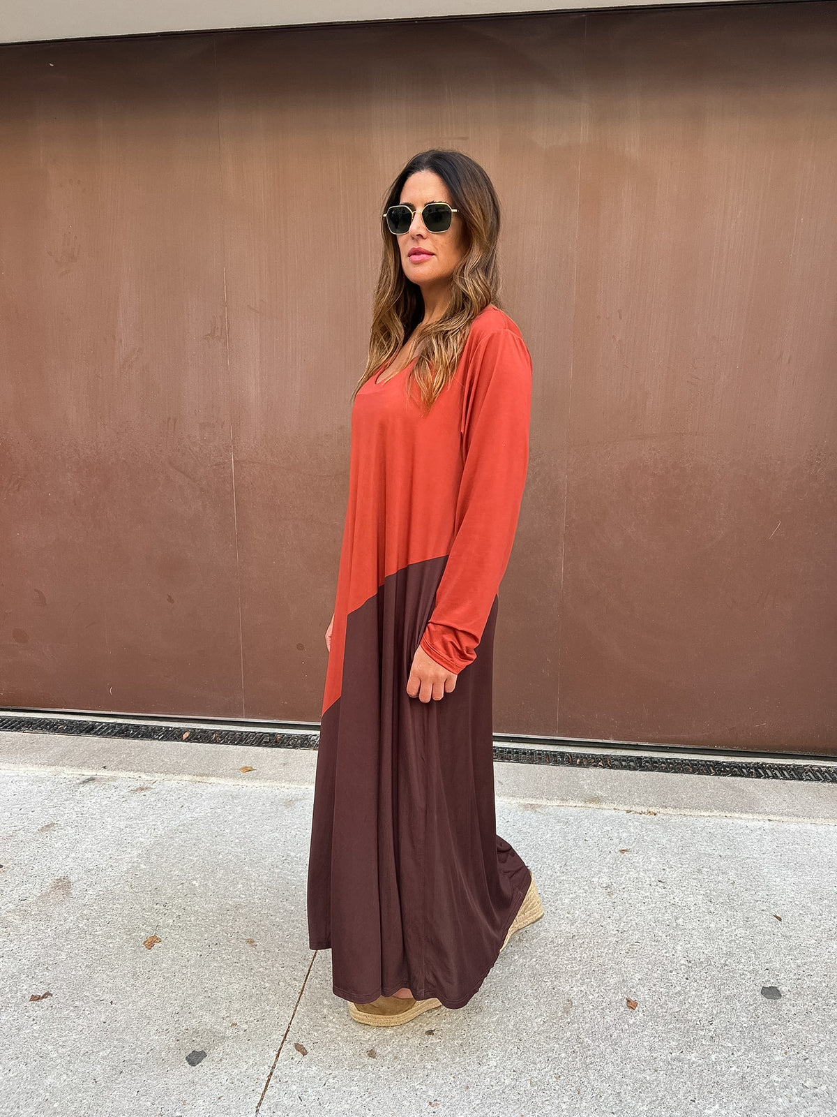 Vestido em malha fria